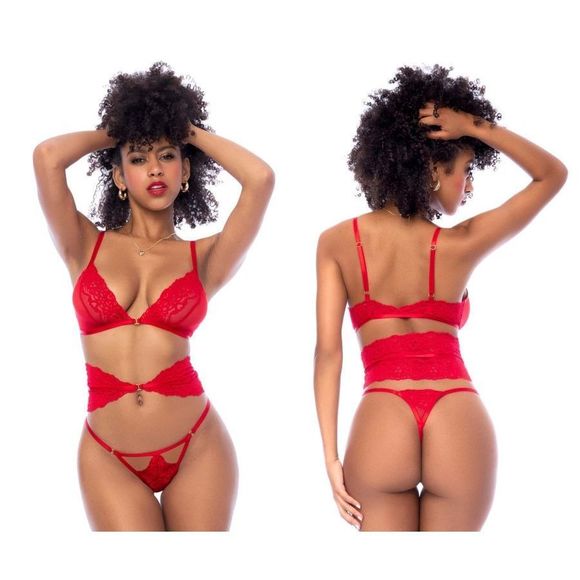 Mapale 8904 Three Piece Set Color Red - Picture 1 of 9